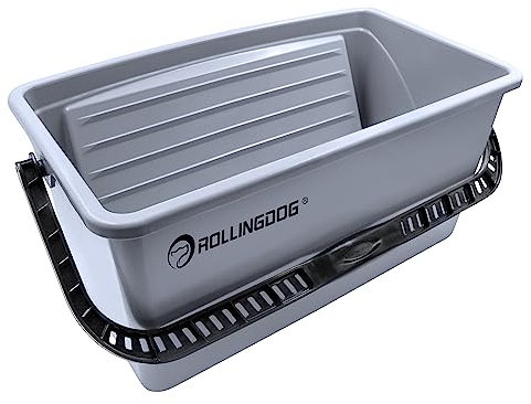 ROLLINGDOG Farbeimer - 45,7 cm großer Extra große Kunststoff Farbwanne Verwendung mit 18“ große Farbroller