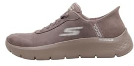 Skechers Women's Go Walk Flex Mali Slip-On Sneakers, Brown Textile/Trim, 5.5 UK