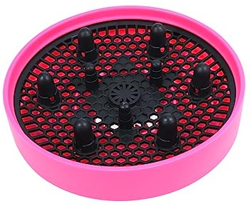 Rosa Faltbarer Silikon Haartrockner Diffusor für Lockiges Haar | Tragbar, Wärmeisolierend und Leicht, Passend für 5-13,5cm Föhn, Platzsparend