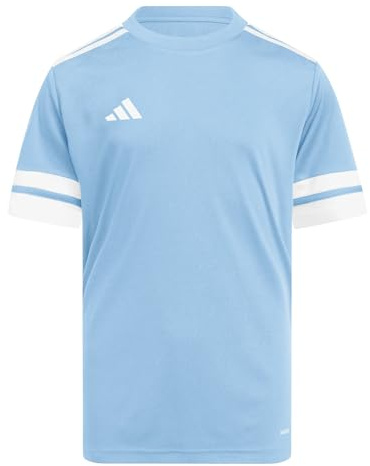 adidas Unisex Kids SQUADRA25 Jersey Short Sleeve Kids, Team Light Blue/White, 11-12 Years