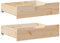 vidaXL Cajones Debajo de Cama con Ruedas 2 uds Madera Maciza de Pino