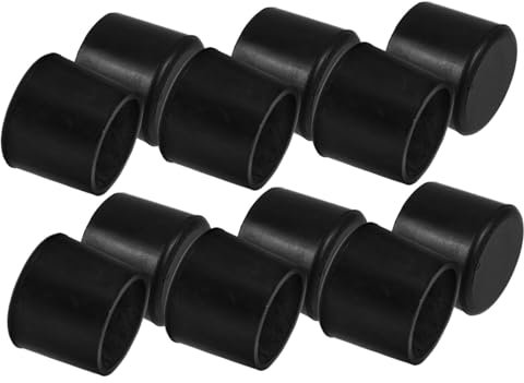 DOITOOL 12 Stück Trampolin Gummi Fußpolsterset rutschfest Verschleißfest 38mm Dicke Beinabdeckungen Geräuschdämpfend Einfach Montierbar für Trampolinbeine und Möbelbeine
