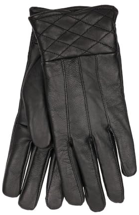A2Z Ladies Leather Gloves Winter Warm Gloves Women Luxurious Sheepskin - Gloves LG1036 Black M/L