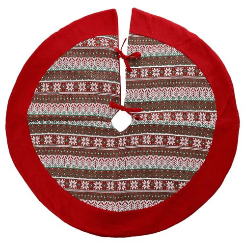 Abdeckung für Weihnachtsbaumständer, rot, 90 cm Durchmesser