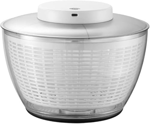 Centrifuga per Insalata elettrica Centrifuga per lattuga di Grande capacità da 4,5 Litri Lavatrice per Frutta Multifunzionale Asciugatrice per Verdure per Cucina Domestica, Senza BPA
