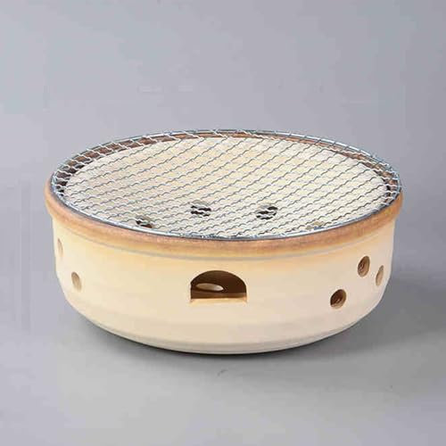 Japanischer Ton-Holzkohleofen, tragbarer Keramikgrill und Tee-Heizer, Outdoor-Holzofen für Camping