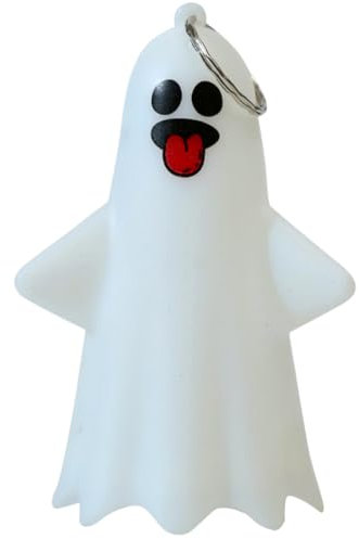 Hemobllo Ghost Light Schlüsselanhänger mit Leuchteffekt Halloween Deko für Taschen Rucksäcke Handtaschen für Besondere Anlässe