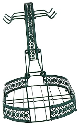 TOGEVAL Porte Tasses Café Forgé Support Stable avec Barrière Chute Organisateur pour Mugs et Service à Thé Robuste et Poli Cadeau Maison