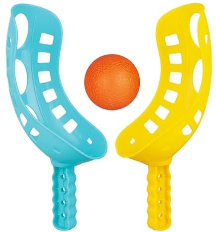 Spadformade kulor set - Interaktiv rolig kastning 24,2 x 7,2 x 5 cm | Skedboll , lacrosse racketspel, färgglad strandleksak, sportutrustning