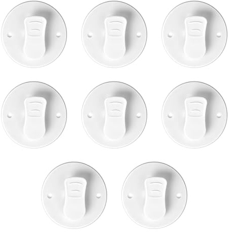 Lot de 8 Clips pour Rideau de Douche, Clips Auto-adhésifs pour Maintenir Vos Rideaux de Douche, accroche Rideau adhesif et Attache Rideau Pratique pour Salle de Bain, stabilité et propreté