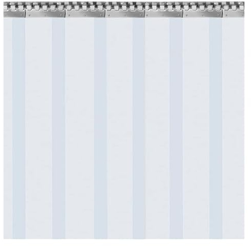 Vattentäta PVC frysdörrremsor – isolerade vinyltätningar för kylskåp och lager – väderbeständig barriär (105 x 200 cm) – energieffektiv och hållbar