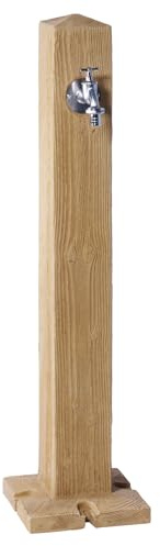GARANTIA WOOD Wasserzapfsäule lightwood inkl. Chrom-Auslaufhahn
