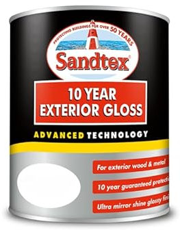 Sandtex 10 Year Exterior Gloss 2.5 Litre Brilliant White