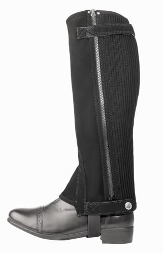 United Sportproducts Germany USG Usg Jodhpur Mini Chaps Siena für Kinder, Schwarz, Weiter Schnitt M, 11550003-100-212-304 Enfant, Noir