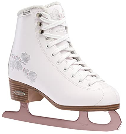 Rollerblade Bladerunner Ice Diva - Pattini da ghiaccio da donna, per adulti, colore: bianco e oro rosa