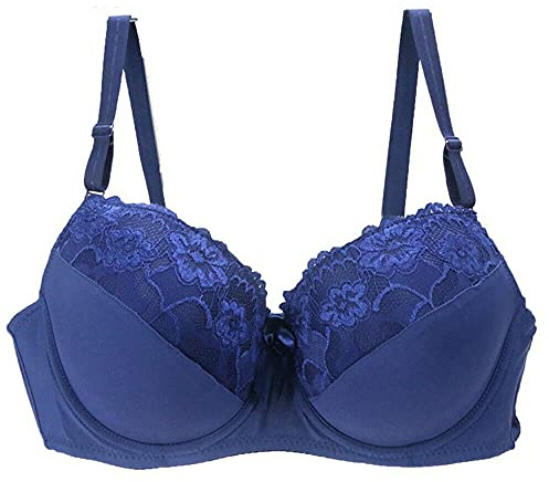 Reggiseno Floreale Sexy Imbottito con Ferretto Scollatura a V Coppa Piena 6-B