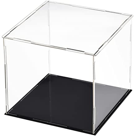 DMiotech 1 Stück Acryl Vitrine Box Transparente staubdichte Vitrine, 9,8x9,8x9,8 Zoll für Sammlerstücke