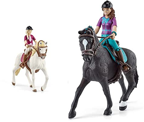SCHLEICH 42540 Horse Club Sofia & Blossom, für Kinder ab 5-12 Jahren, Horse Club - Spielset & 42541 Horse Club Lisa & Storm, für Kinder ab 5-12 Jahren, Horse Club - Spielset