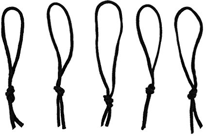 Mealoodiousmusea 5 Stück Polyester Leash Strings für SUP Surfboard Bodyboard Longboard Schwarz