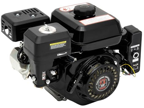 4 tempi, 7,5 CV, motore elettrico a benzina, motore stazionario, filtro dell'aria del motore ad alta capacità per compressori, scarificatori per erbacce