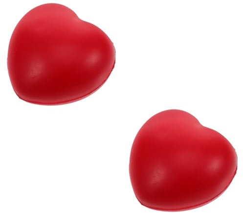 minkissy 2St Griffball stress balls stressbälle Handgriff-Verstärkung lustiges Kinderspielzeug Spielzeuge Übungskraftspielzeug Handgriff Krafttrainer Herz Griffigkeit Reha-Ausrüstung PVC