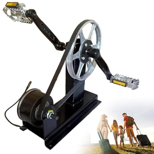 LSBHPPD Generador Pie de Energía Pedal Bigfoot 5V/12V con Luz Superbrillante, Función Pantalla, Alta Potencia y Fuente Alimentación