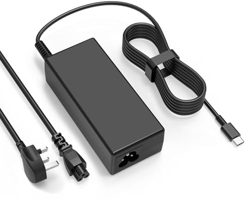 Jeestam 45W USB C Laptop Charger Fast Charging Compatible with HP, Dell, Lenovo, Acer, Asus, Samsung, Google, USB Type-C Power Adapter, for Office, School, and Family
