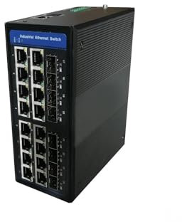 Switch industriale su guida DIN Gigabit Ethernet Switch Ethernet gestito industriale: switch Ethernet SFP 10/100/1000Base-T a 16 porte + switch Ethernet SFP 100/1000Base-X a 8 porte, escluso modulo SF