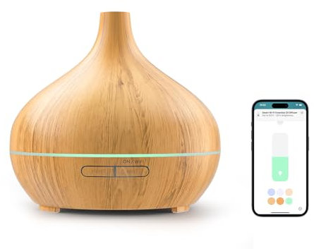 Meross Smart Aroma Diffuser Mini | 400ML & RGB | Fernsteuerung | Sprachsteuerung | App Steuerbar & 2,4 GHz WLAN | Luftbefeuchter Intelligent | kompatibel mit Apple Home, Alexa und Google Home