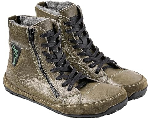 Magical Shoes Chaussures pieds nus pour femmes et hommes, bottes à lacets, bottes d'hiver, demi-bottes minimalistes, chaussures pieds nus, chaussures en cuir, chaussures d'hiver, bottes minimalistes