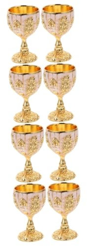 XINCXIN Vintage Communion Cup,8 Pcs European High-end Wine Glass Delicate Wine Cups Elegant Red Wine Goblets French Wine Glasses Chalice Wine