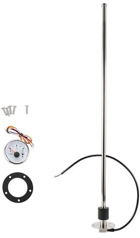 A ABSOPRO 650mm Fuel Sending Unit Gauge Kit for Boat Car Truck RV | 25.6 Boat Fuel Tank Sending Unit, Fuel Water Level Sensor and Fuel Gauge
