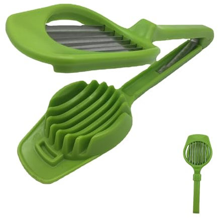 Cortador de huevos, cortador de fresas | Cortador de queso portátil de acero inoxidable | Herramienta multifuncional para dividir frutas, herramienta portátil para rebanar v