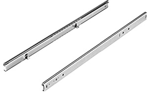 FIX&EASY Kugelauszug 27mm Schubladenschienen mit Verriegelung, Auszugschienen verzinkt 500mm mit Einrastfunktion, Auszug für Tastaturablage, ausziehbaren Fachboden, Regal, Schublade in Küche und Möbel