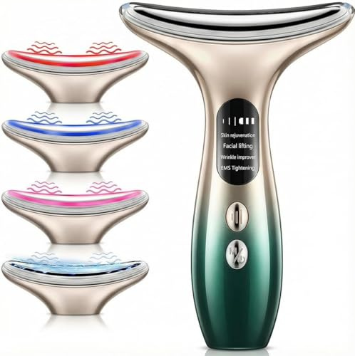 COODAY Appareil Anti Rides Visage,4 Modes Massage Visage,Électrique Beauté Appareils,Visage Appareil Anti Rides,Appareils Lifting Massage Visage,Masseur Visage,Double Menton Raffermissant et Liftant