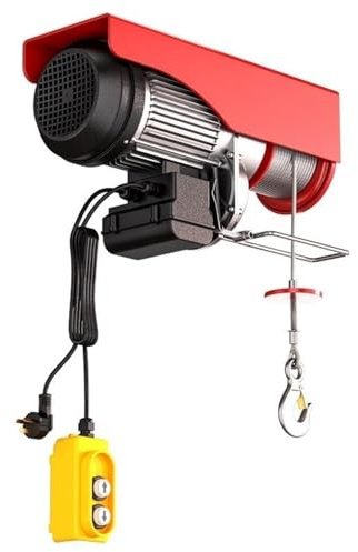 paranco Gru di sollevamento elettrica, piattaforma domestica, paranco e gru (500 kg) verricello elettrico(30m)