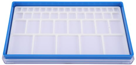 LUCKDANO Conservazione delle Parti dell'orologio Scatola Portaoggetti in Plastica per le Parti dell'orologio - Custodia Organizer Versatile con Scomparti Rimovibili per Orologiai, Gioielli Ed