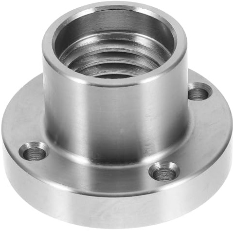 ABOOFAN Mandrino per Tornio da Legno Flangia da 2 Pollici in Acciaio, Piastra Frontale Multifunzionale Filettata 1-8 Tpi, Accessorio per Tornitura Professionale e Fai da Te