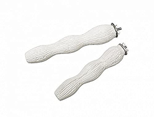 Nobby Mineral Stones Sitzstange für Vögel, weiß, 24,0 cm, 1 Packung (1 x ca. 300 g)