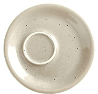 KAHLA 1T3516A93024W Homestyle Untertasse 16 cm natural cotton cremefarbenes Geschirr aus Porzellan mit Steingut- und Keramiklook flache Kombiuntertasse für Kaffeetassen und Kaffeebecher rund beige