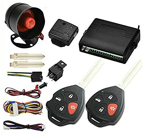 Riloer Kit de verrouillage centralisé, kit de télécommande de verrouillage centralisé serrure de porte de voiture universelle système d'entrée sans clé serrure centrale capteur de choc