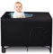 Pack N Play – Auvent occultant portable en filet de voyage et pare-soleil pour berceaux de voyage, intérieur et extérieur, sécurité du sommeil des enfants (noir)