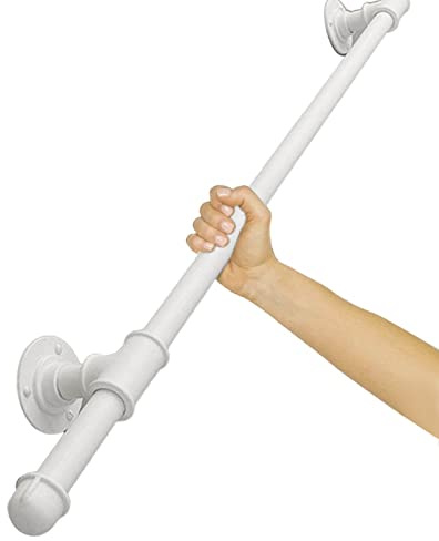 ZINIUKEJI Bianco Corrimano per Scale Interni Esterni Corrimano Ringhiera in Ferro Battuto Scale Ringhiera Bagno Corridoio Maniglione Ringhiera (Size : 250cm)