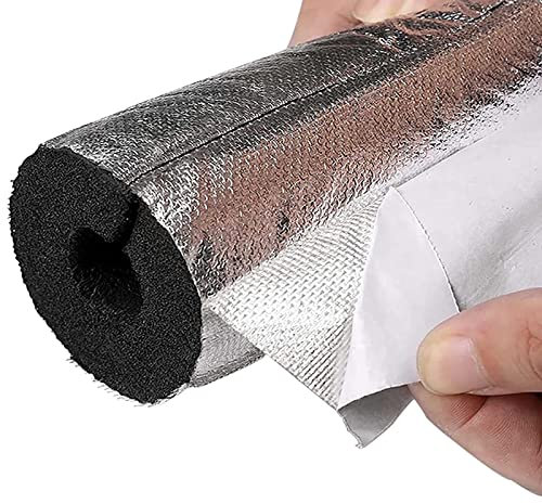Rohrisolierung, Selbstklebende Schaumstoffschlauch, Aluminiumfolie Isolierschlauch Für Den Außenbereich, ID 22mm 43mm 89mm 108mm 120mm, Für Klimaanlage Wärmedämmung Rohr ( Color : Isolierstärke 30mm ,