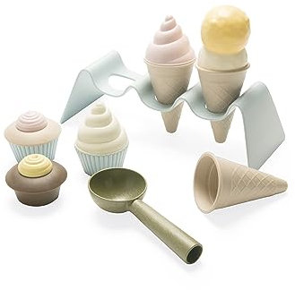 Dantoy - Bio EIS-Set aus Biokunststoff - ab 2 Jahren - Nachhaltiges - 11-teilig - Drinnen & Draußen - Nordischer Schwan