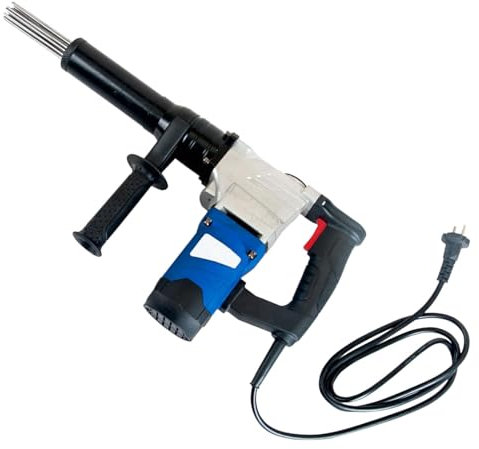 SACLMD Escalador de Aguja con empuñadura de Pistola de Mano,Escarificador de Aguja con empuñadura de Pistola de Grado Industrial,Pistola de eliminación de óxido con Aguja eléctrica,110V