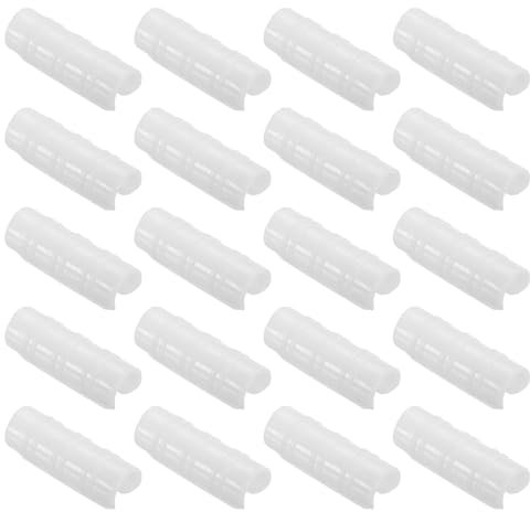 PATIKIL Greenhouse Clamp, 50 Pack Plastic Garden Buildings Tube Hoop Clips for 1 25mm Pipe Greenhouse Film Frame Sunshade Net, White