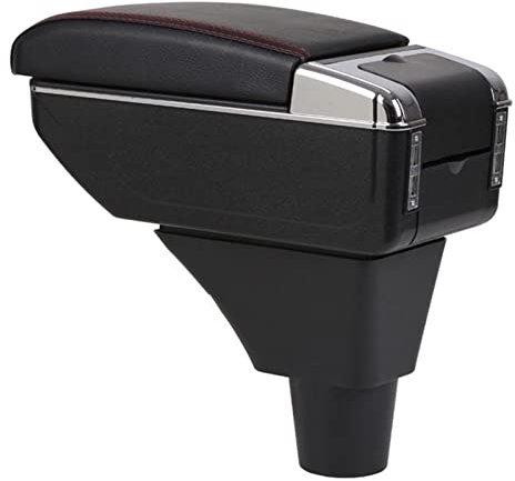 OBIOZZ Mittelkonsole Organizer Für Opel Für Meriva Armlehne Box Zentral Inhalt Aufbewahren Aufbewahrungsbox Mit USB-Schnittstelle Getränkehalter Aschenbecher