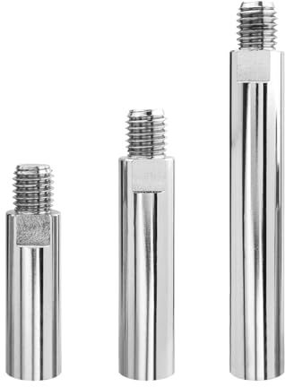 Bestgle 3pcs Angle Grinder Extension Rod Set, M5/8-11 Thread Connecting Rods Rotary Shaft Connector Adaptors Polishing Accessories for Grinding & Cutting Tools 80mm/100mm/140mm