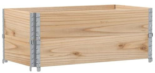 vidaXL Jardinière 100x50 cm Bois de pin Massif